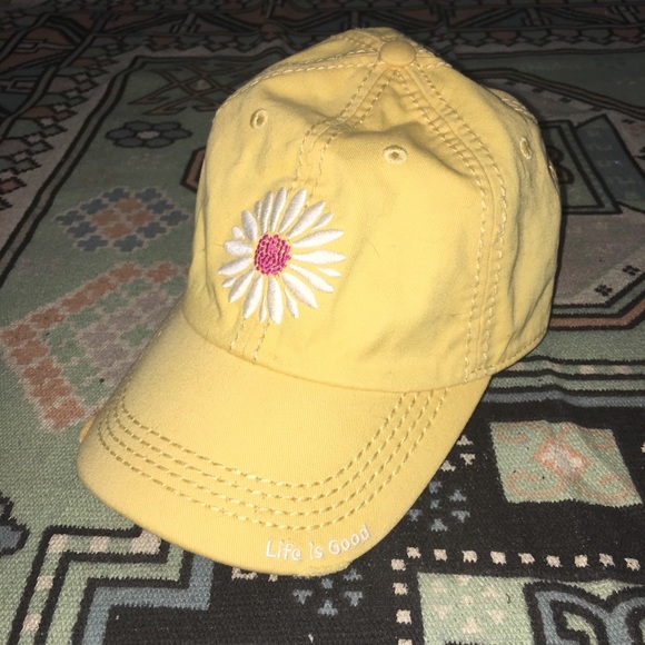 Life Is Good Accessories - {Life Is Good} Yellow Daisy Do What You Love Hat